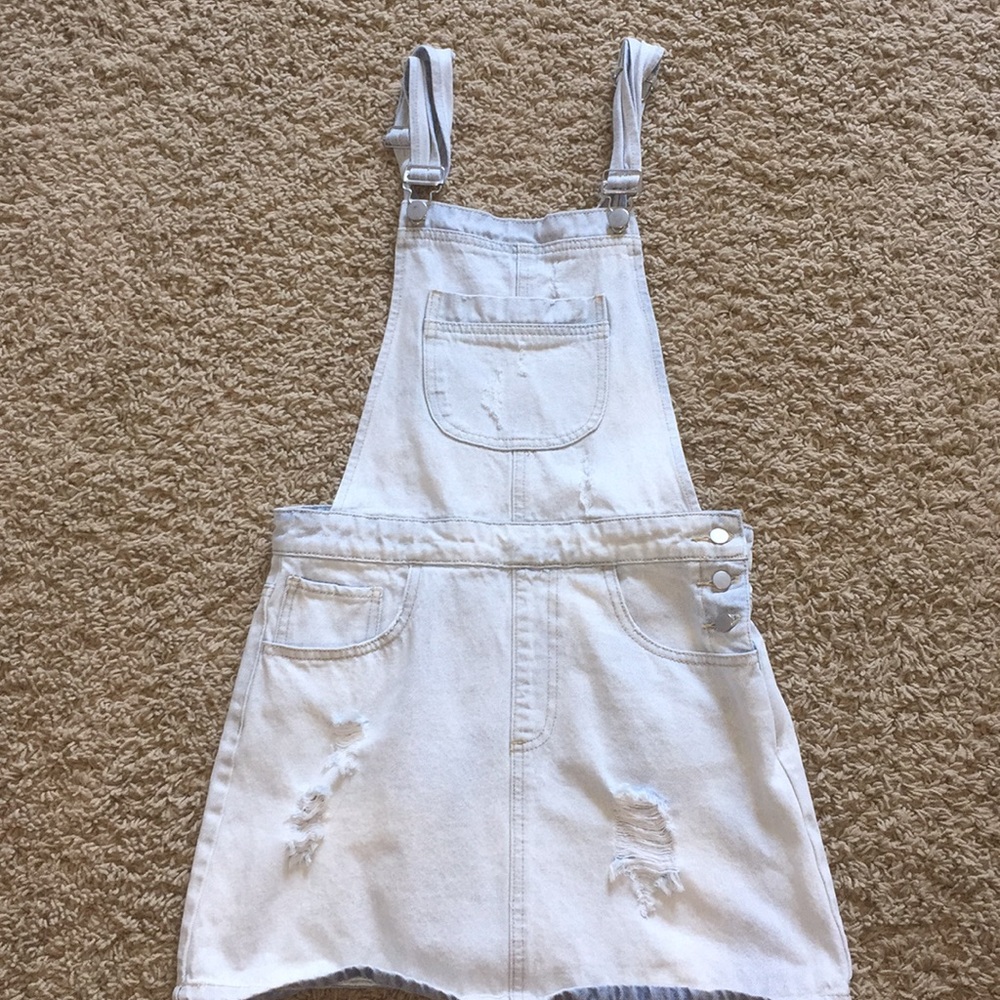 forever 21 jean overall dress